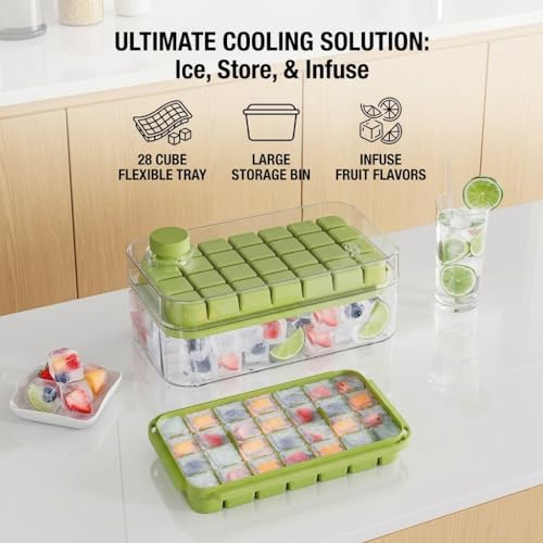 Bandeja para cubitos de hielo doble con caja miniatura 7