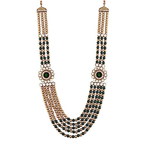Collier de marié pour Hommes et parure de mariage indien traditionnel Moti Mala
