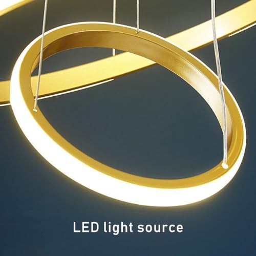 Lampe suspendue à intensité variable 3 couleurs lustre LED - 5