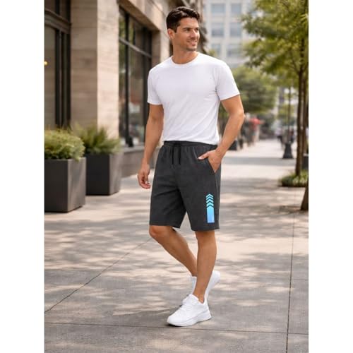 Image of KART BLACK Plus Sizes Men's Cotton Knee Length Shorts(XXL,3XL,4XL,5XL,6XL,7XL,8XL Shorts) | Stripe Printed Shorts | Casual and Night Wear Mens Shorts