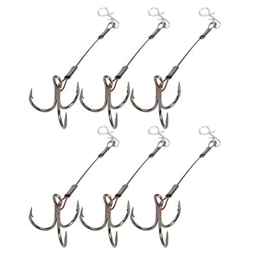 linyutech Angelhaken Set von 6 Angelhaken, wiederverwendbarer scharfer Köder Bait Barbed Haken Kit…
