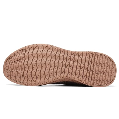 Image of Men's Walking Running Shoes Lightweight Breathable Sneakers | Easy slip-on design with knitted mesh upper. Lightweight non-slip tennis sneakers for gym, daily walking and work