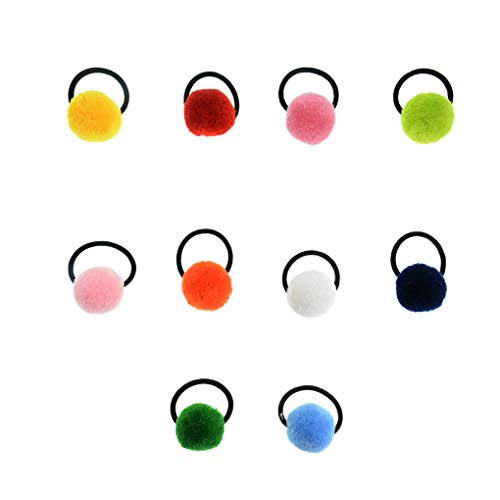 16 elastici per capelli (8 paia) con palline di