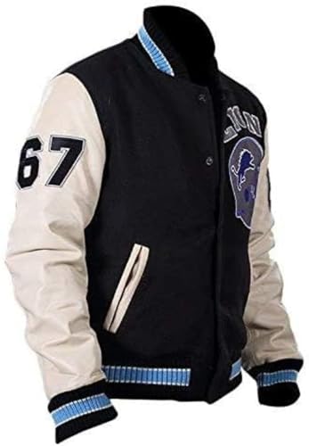 New Men's Axel Foley Detroit Beverly Hills Cop Jacket | Eddie Murphy Lions Varsity Bomber Baseball Jacket for Men2