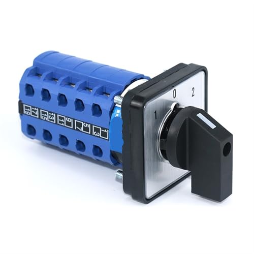 Commutateur rotatif de transfert 5 phases coupure double 1-0-2 format compact 48mm - 4