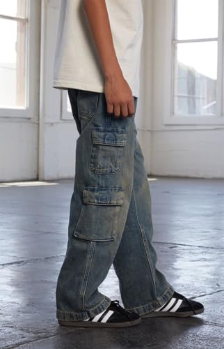 PacSun Kids Baggy Jeans Cargo Indigo Tinted2