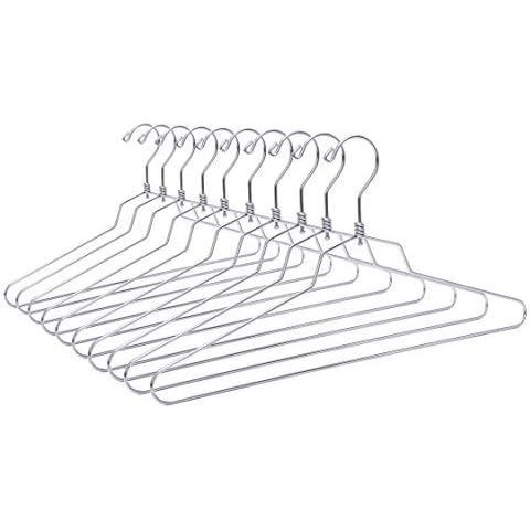 16" Quality Metal Hangers, 30-Pack, Swivel Hook, Stainless Steel Heavy Duty Wire Clothes Hangers, Heavy-Duty Clothes, Jacket, Shirt, Pants, Suit Hangers (30, 16" inch) Cover
