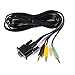 Dinghosen 5.1 Channel Bypass Cable Compatible with Z-5500 Control Pod (PID Between R200-R635) with 3 Jack Vol Control 7Ft