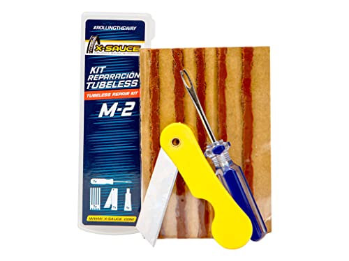 Kit réparation rapide crevaison tubeless X-sauce avec mèches M-2 petit