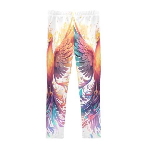 Toddler Girls Leggings Printed Yoga Pants Leggings Watercolor Phoenix for Kids2