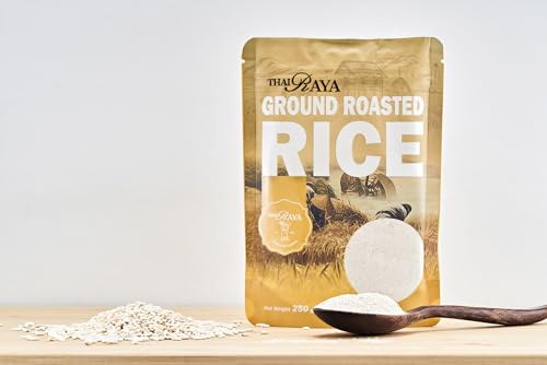 ThaiRaya Ground Roasted Rice (Khao kua), 250 grams, 8.8 oz Thai food ingredient Laab Namtok zip lock bag easy to store - Image 4