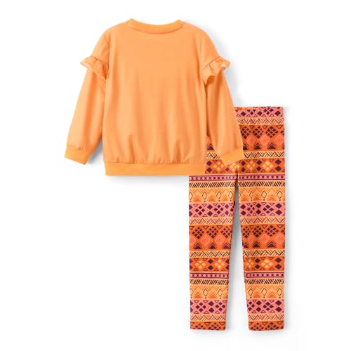 Image of Disney Girls Clothes Long Sleeve Sweatshirt Leggings Outfit 2 Piece Set