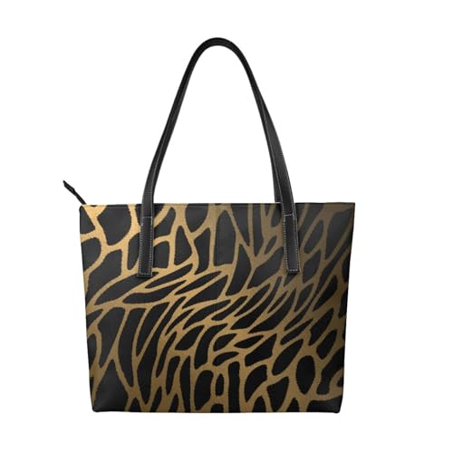 Sac à main tigre imperméable de grande capacité et léger en polyuréthane