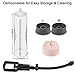 Vacuum Penis Pump, BOMBEX Manual Penis Enlarger for Male Erection & Enhancement, Sex Toys for Men,Penis Massage & Stimulation Device with Male Stroker Clear