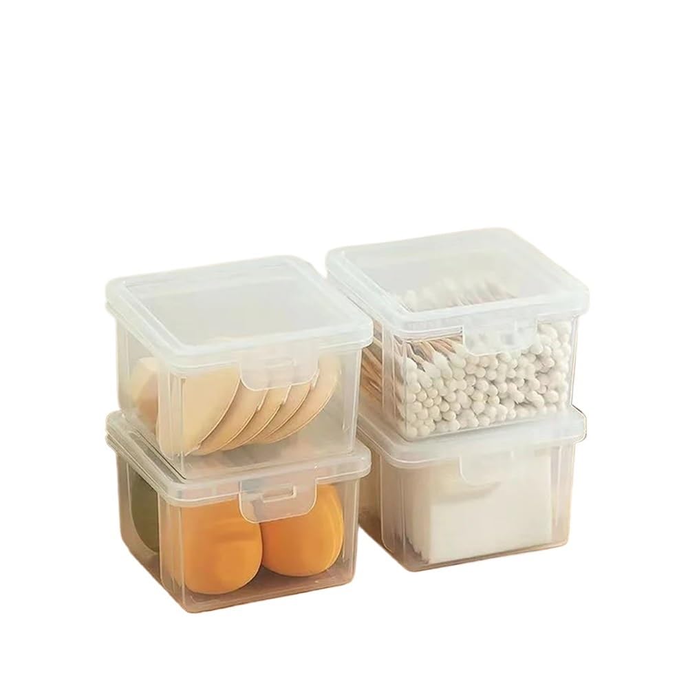 Lianxibag Style-A 1/2Pcs Cotton Swabs Cosmetic Organizer Storage Box Desktop Makeup Removal Lipstick Cosmetics Organization Holder(,2Pcs)