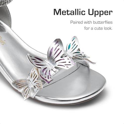 DREAM PAIRS Lace Up Low Heel Sandals for Girls Ankle Strap Dress Pump Strappy Gladiator Wedding Party Shoes for Little Kid/Big Kid3