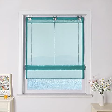 ESLIR No-Drill Roman Blind with U-Hooks Cover