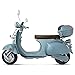 Elektroroller „Classico Li“, 3000 Watt, 45 km/h, E-Roller mit Straßenzulassung, Windschild, herausnehmbarer Lithium-Akku, Retro Roller, Produktvideo, Blau