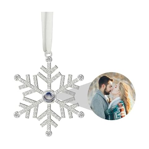 Personalised Snowflake Photo Projection Ornament Cover