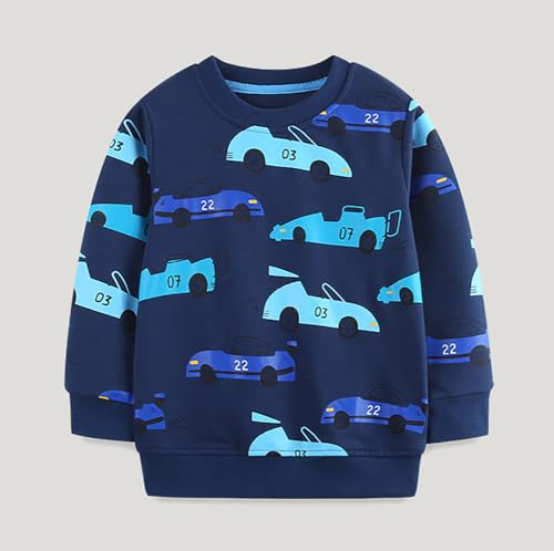 Boys Sweatshirts Casual Sweatshirts Cotton Sweatshirts Long Sleeve T-shirts Crew Neck Cartoon Tops for Boys-2813
