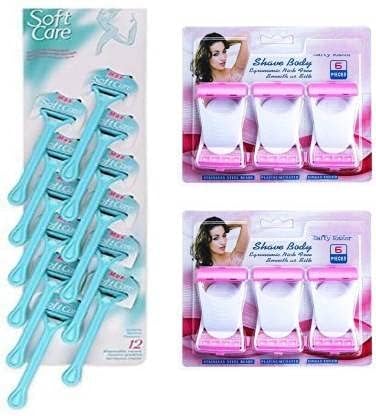 FITBYTE Women’s Professional Care Hair Removal 12 Pcs Disposable Razor with 12 Pcs Shave Body Razor FITBYTE Women’s Professional Care Hair Removal 12 Pcs Disposable Razor with 12 Pcs Shave Body Razor