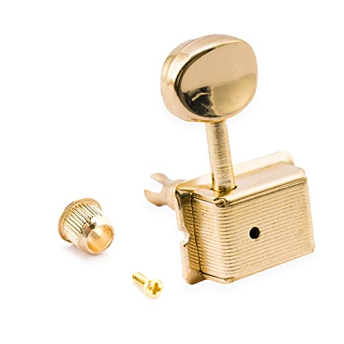 Musiclily Pro 9mm Guitar Tuner Bushings for Electric Guitar Vintage Tuning Pegs Machine Heads, Gold (Set of 6) - Image 3