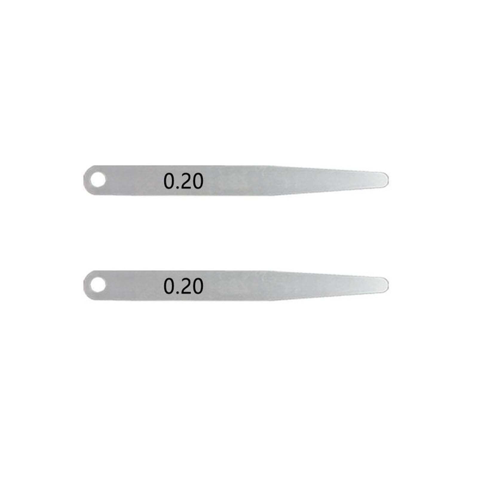 Cfwwsaq 0.2Mm Feeler Gauges, 2Pcs Feeler Meters Metric Thickness Feeler Gauge 0.05-0.30Mm Gap Measuring Tool Thickness Gauge For Gap Width(0.2Mm)