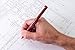 Pilot Precise V5 Rollerball Pens, Extra Fine Point 0.5 mm Red Pens, Pack of 5 - Ideal for School, Journaling & Office Writing