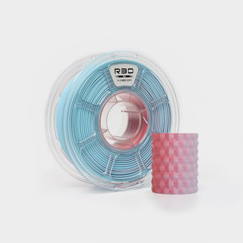 R3D Dual Color Matte PLA 3D Printer Filament Filament, Co-Extrusion, 1.75mm 1KG, 30-370 mm/s High-Speed Printing, 1.75mm