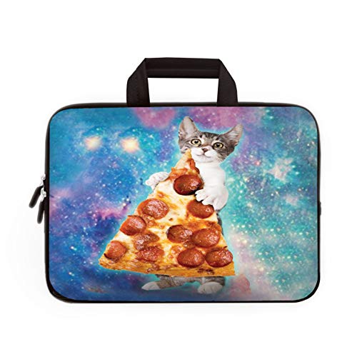11" 11.6" 12" 12.1" 12.5" inch Laptop Carrying Bag Chromebook Case Notebook Ultrabook Bag Tablet Cover Neoprene Fit Samsung Google Acer HP DELL Lenovo Asus (11 11.6 12.1 12.2 inch, Cat & Pizza)