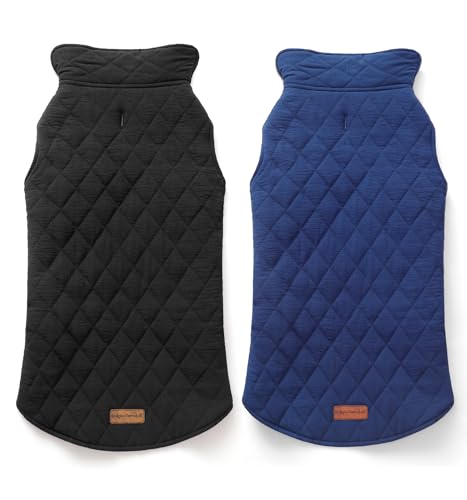 Rocky 2-in-1 Reversible Dog Jacket - Waterproof Snow Coat for Medium & Large Dogs