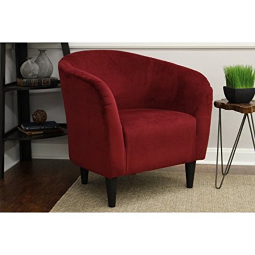 Mainstays Microfiber Tub Accent Chair and 3' X 3' Round Area Rug Included