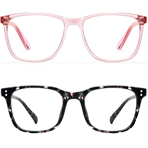 hunsquer Blue Light Glasses for Women Blue Light Blocking Glasses Men Computer Gaming Blue Screen Glasses Mens Blue Light Blocker Glasses