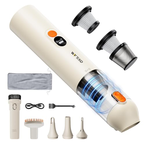OXILAM Car Vacuum Handheld Vacuum Portable Cordless-14000PA High Power, Blow & Suction 2 in 1, Up to 30 Mins Runtime, Small Vacuum Cleaner for Home, Pet, Car, Office, Ideal Gifts for Men & Women