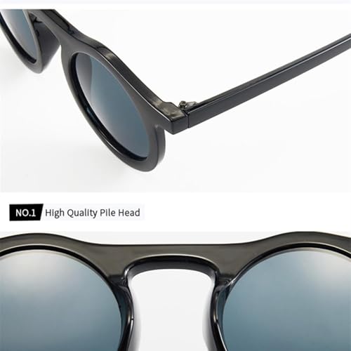 Classic Round Sunglasses Men Women Fashion Small Frame Plastic Eyewear Uv4004