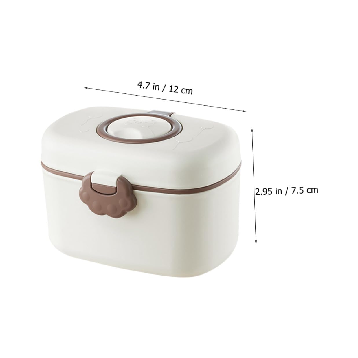 2 pcs Portable Milk Powder Storage Container Double Sealed Plastic Formula Dispenser with Scoop for Travel and Outdoor Food Storage