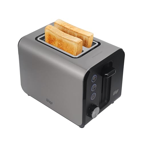 WAP Torradeira Elétrica WTE1 Inox com 7 Níveis de Tostagem, Desligamento Automático, Descongela e Re