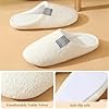 Luxvara Hausschuhe Winter Plüschhausschuhe Bequeme Warme Pantoffeln drinnen und draußen Slippers Rutschfeste, atmungsaktiv Gästehausschuhe für Damen Herren zu Hause Hotel, Schwarz, 38-39 EU #3