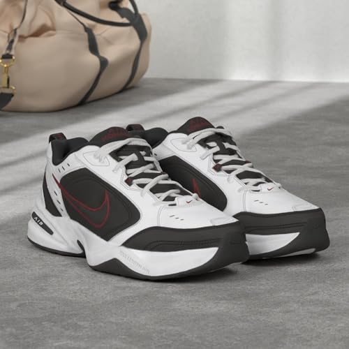 Nike Air Monarch IV White/Black-Varsity Red, 12