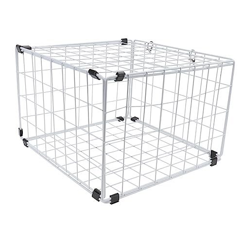 MERRYHAPY 1pezzi Gabbia Per Gatti Pieghevole in Ferro Trasportino Per Animali Domestici Recinto Resistente Per Auto e Casa Spazioso e Traspirante Per Comfort Del Gatto