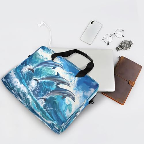 Bolsa para Laptop con diseño de delfines y olas miniatura 7