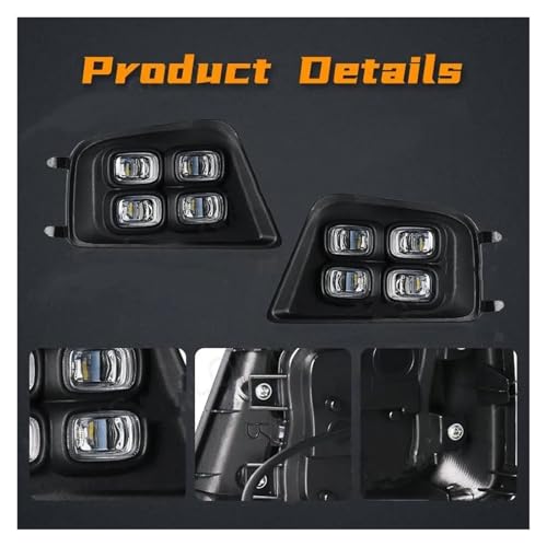 Luces DRL LED coche circulación diurna lámpara antiniebla señal conducción Tacoma 2012-2015 3