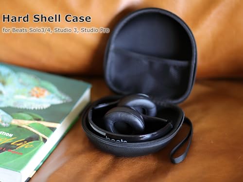 Ginsco New Hard Case Compatible with Beats Solo 4/3/Studio Pro/Studio 3 Bluetooth Headphones, with Soundcore/BERIBES/TOZO/KVIDIO/SNOY MDR7506/ATH M30X/Marshall Major V, Travel Carrying Headphone Case