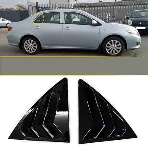Garniture extérieure de vitre arrière pour Corolla 2007-2013 style carbone - 3