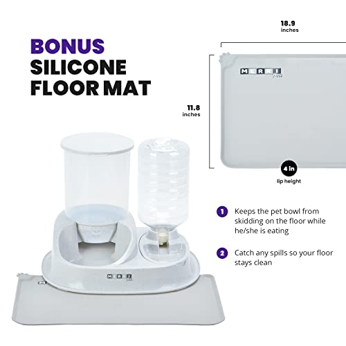 Dog & Cat Food and Water Dispenser Set, Cat Feeder for Indoor Cat & Dogs, Large 1 Gallon Gravity Feeder Cat Dry Food… - Image 6