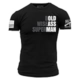 Grunt Style Old Man Men's T-Shirt - (Black, Medium)