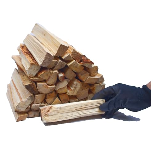 Natürliche Holzfeuer-Anzünder, umweltfreundlich, 9Kg pro Packung, ideal zum anzünden von feuern in Öfen, Barbecue-Grills, Lagefeuer, Pizzaöfen und Räuchergeräte. Anzünder aus Kieferholz.