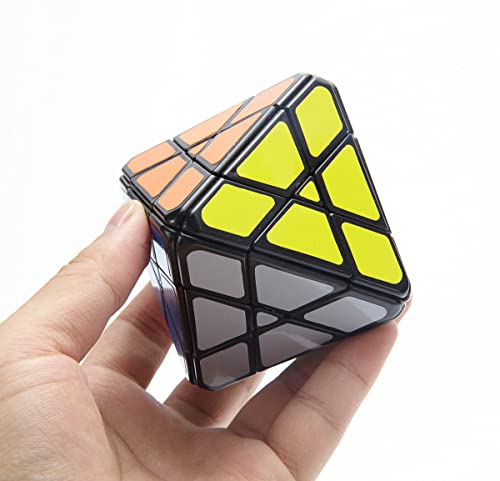 Willking Octahedral 4x4 Speed Cube 4x4x4 Diamond Magic Cube Brain Teasers Educational Toy