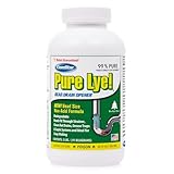 ComStar Pure Lye 2 lb - Unique Sodium Hydroxide Beads | Drain Opener & Soap Making | Biodegradable, Eco-Friendly (30-504)