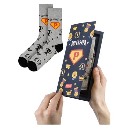 Chaussettes Super Papa homme t. 40-45 - Soxo